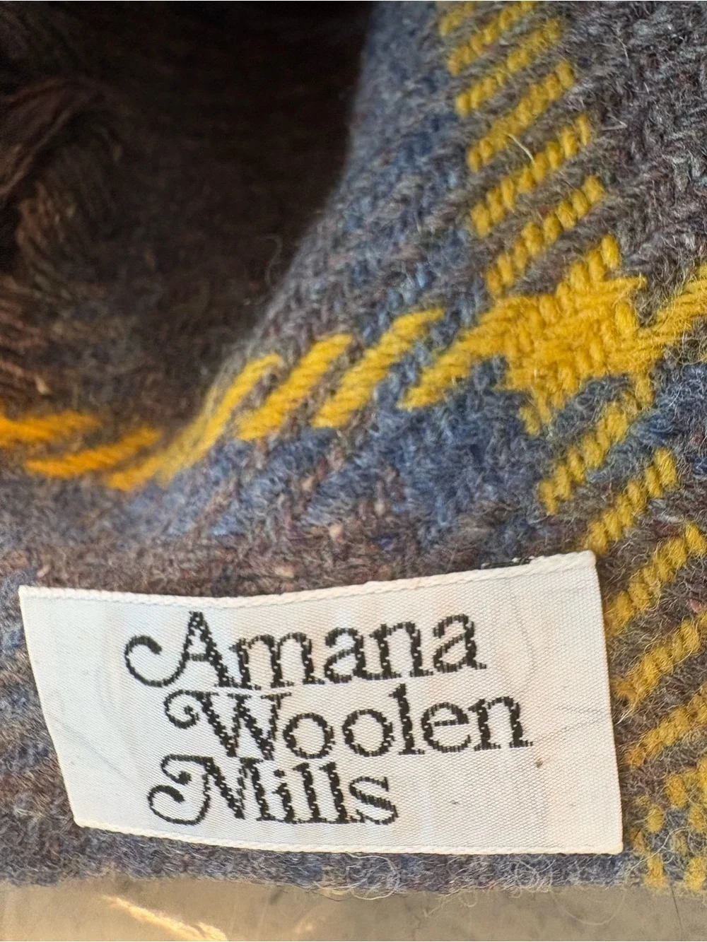 Amana Woolen Mills soft plaid